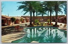 Postcard Rose Bowl Motor Hotel, Phoenix, Arizona swimming pool (alt) L107 picture