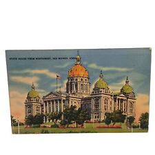 Postcard 1942 State House Des Moines IA Divided Posted Linen picture