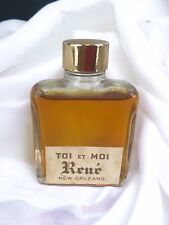 VERY RARE Vintage Perfume Bottle with Contents TOI ET MOI RENE NEW ORLEANS picture