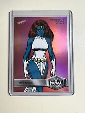 2020 Marvel X-Men Metal Universe High Series PMG Red 31/100 Mystique #187 picture