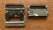 MARTIN BAKER EJECTION SEAT BUCKLES 3 PIECES (1 1/2 SETS) NO STRAPS picture