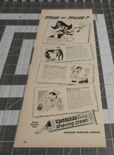 1943 Williams Shaving Cream, True or False Pirates, WWII ERA Print Ad picture