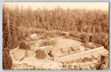 Postcard RPPC Aerial View of Fort Nisqually - Tacoma Washington - Smith's Scenic picture