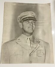 Unique WWII Clark Gable Military Photo Acme News Back 1943 Navy Day Seattle picture