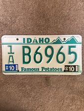 1990 Idaho License Plate   - 1AB 6965 -  Nice picture