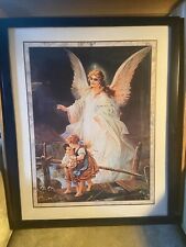 16”x20” Framed Guardian Angel Print picture