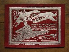 c1910's L40 Tobacco Leather - College Pennant Yell Emblem Series - Cornell picture