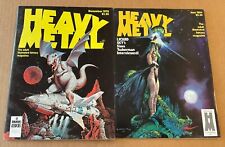 Heavy Metal Vol ll No. 8 (1978) & Vol Vlll No. 3 (1984) Very Good picture