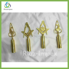 Gold Color Freemason Masonic Pole Topper, Masonic BLUE LODGE RODS & TOPS picture