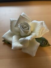 Vintage 60th Anniversary White Rose Ceramic Flower Gift picture