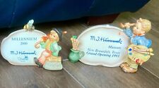 Vintage Goebel Hummel Collectors Club Signs with Figurines (set of 2) picture