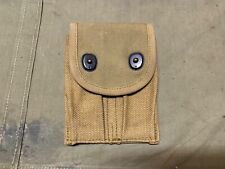 ORIGINAL WWI WWII US ARMY M1910 .45 PISTOL BELT AMMO POUCH picture