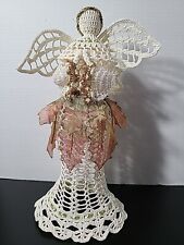 Vintage Handmade Crocheted Large Angel 13.5