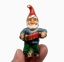 VTG Zeho German Garden Gnome Miniature Figurine 73 Concertina picture