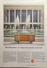 RCA Victor Svalbard Console Stereo Los Angeles Pavilion Vintage Print Ad 1965 picture
