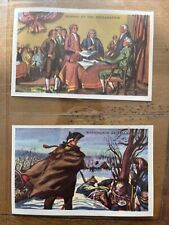 Rare - Lot of 2 1942 Gordon Bread - Frontiers of Freedom Cards - 20F and 22F picture