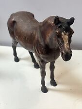 Vintage Hubley  Cast Iron Brown  Horse Doorstop Figurine 1930-1940 picture