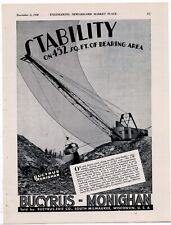 1938 Bucyrus Monighan Equipment Ad: 5-W Dragline in Strip Mining Operation picture