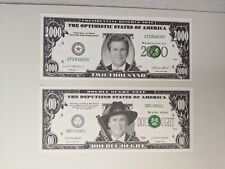 George W Bush Set of Two: 2000 Dollar Bill “Victory” and Double Ought 
