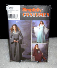 Simplicity Medieval  Costume Pattern #9891 Size 6-12 uncut/ff picture