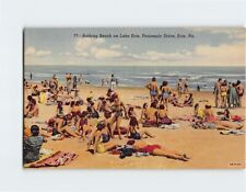 Postcard Bathing Beach Lake Erie Peninsula Drive Erie Pennsylvania USA picture