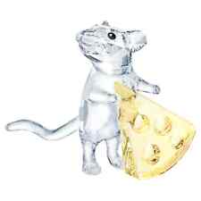 Authentic Swarovski Mouse with Cheese Crystal Figurine picture