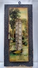 1920? ADVERTISING THERMOMETER MORTICIAN WALTER HUG NAVARRE OH PHONE 14 STARK picture