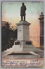 William McKinley Monument Toledo Ohio , Eagle and Shield Back, Vintage Postcard picture