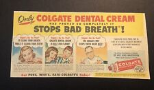 1950’s Colgate Dental Cream Colored Comic Newspaper Print Ad picture