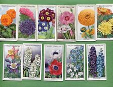 1938 W.D. & H.O. WILL'S CIGARETTES GARDEN FLOWERS 11 TOBACCO CARD LOT picture