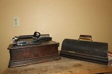 Antique 1906 Edison Model D Home Cylinder Record Oak Phonograph picture