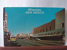 Vintage Postcard. Albuquerque New Mexico looking West on Central Avenue. picture