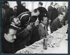 CUBA FORMER LEADER FIDEL CASTRO AT DINNER 1960s ORIG VTG Jorge Oller Photo Y51 picture