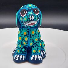 Mexican Pottery Dog Doggie Folk Art Hand Painted 3