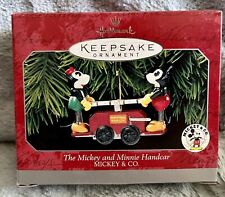 Hallmark Keepsake Ornament The Mickey And Minnie Handcar Disney 1998 Vintage picture