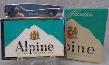 Vintage-RARE-Alpine Filter Cigarettes in Box flat advertising lighter C@@L L@@K picture