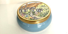 Ray Jenkins Trinket Box Vintage Signed English Country Scene Perfect Condition picture