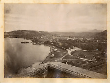 Martinique, Fort de France, panorama vintage albumen print albumin print  picture