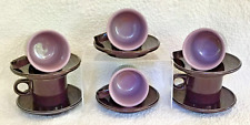 Vintage 1970's Noritake (6) Wild Plum/Wild Violet Cup And Saucers Pre-Owned picture