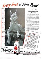 1944 Gaines complete meal for dogs Vintage Ad Every inch a pure bred picture