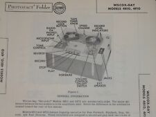 Original Sams Photofact Manual WILCOX-GAY 4B10, 4F10  (280) picture