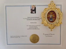 Reliquary Relic 1st class of St. Padre Pio Hair,  with certificate limitted edit picture