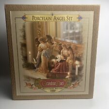 1999 Grandeur Noel Porcelain Angels Set (2) Collector’s Edition Christmas picture