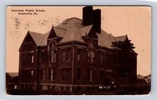Greenville PA-Pennsylvania, Columbia Public School, Vintage c1911 Postcard picture