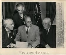 1949 Press Photo President Truman with democratic congressional leaders picture