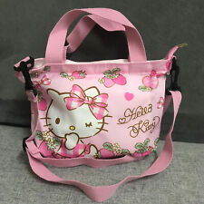 Cute Girl's Hello Kitty Strawberry Crossbody Canvas Handbag Tote Shoulder Bag picture