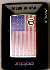 New USA Windproof Zippo Lighter 29722 Proud Patriotic American Flag picture
