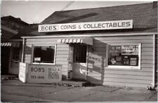 1984 Bob's Coins & Collectables STOREFRONT Real Photo Postcard - Kowalak picture