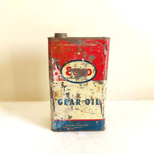 1930s Vintage Esso Gear Oil Advertising Tin Can Automobile Collectible T717 picture