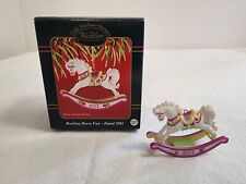 Rocking Horse Fun Carlton Cards Little Heirloom Treasures Ornament 2002 picture